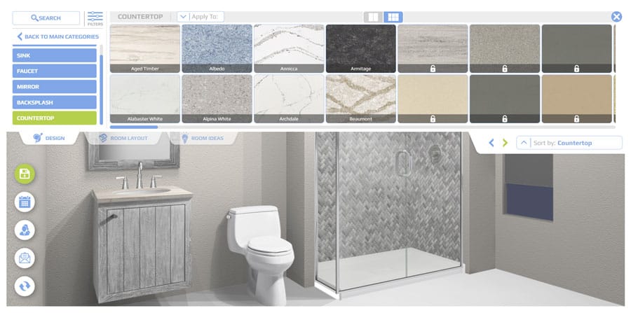 true blue surfaces bathroom visualizer