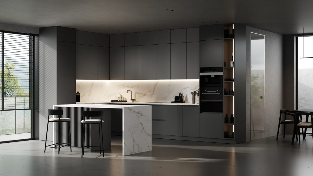 Minimalist Countertops and Accent Furniture