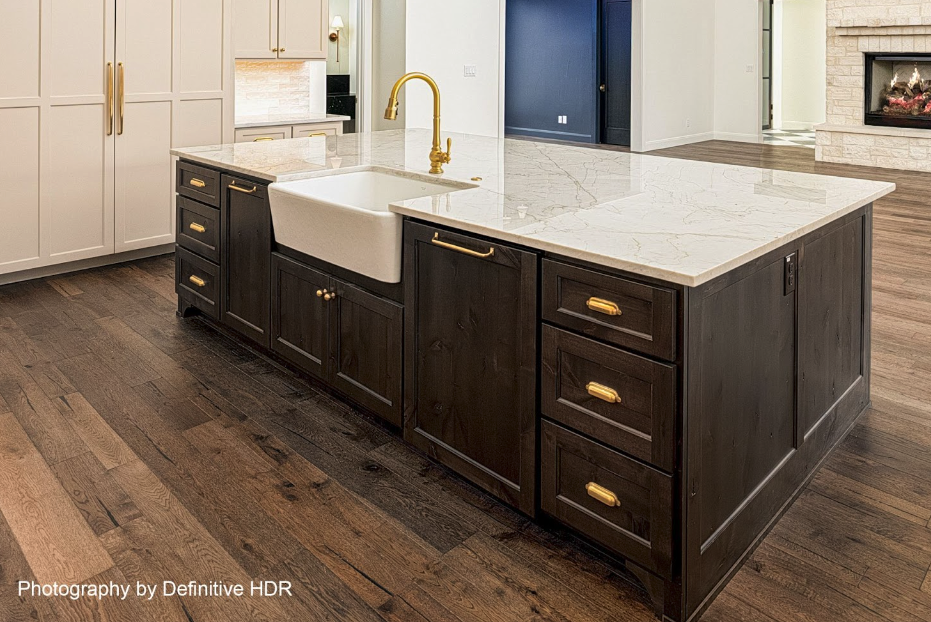 countertop with stunning cabinetry