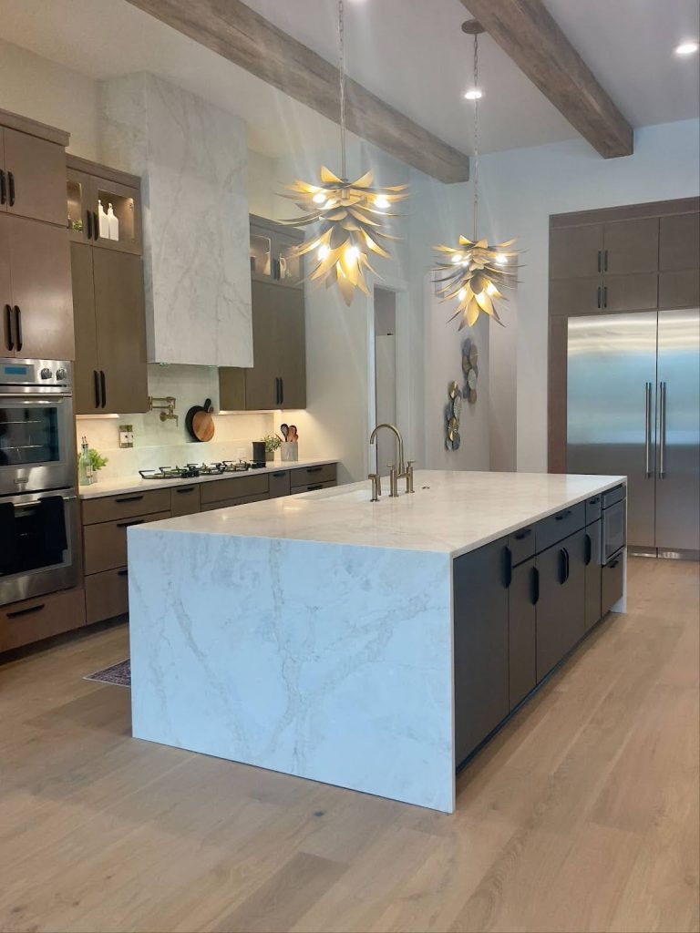 Make a Statement with Waterfall Countertops