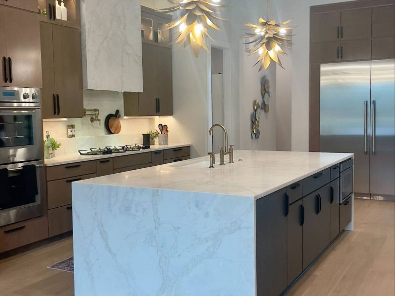 Make a Statement with Waterfall Countertops