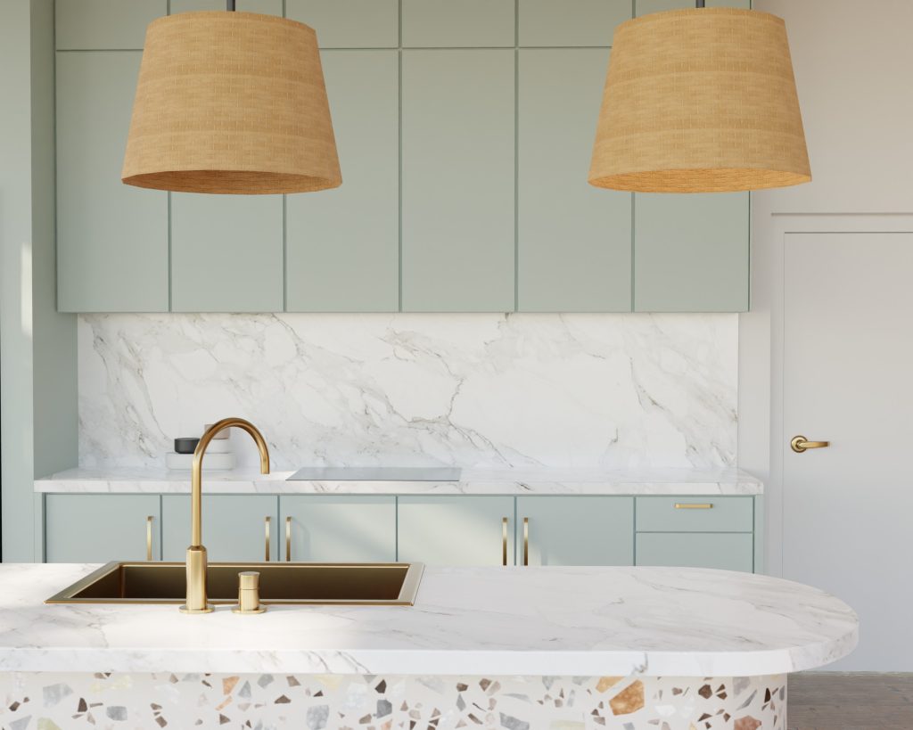 Vintage Look With Modern Countertop Materials