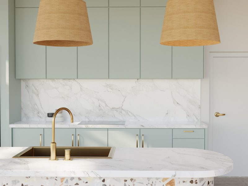 Vintage Look With Modern Countertop Materials