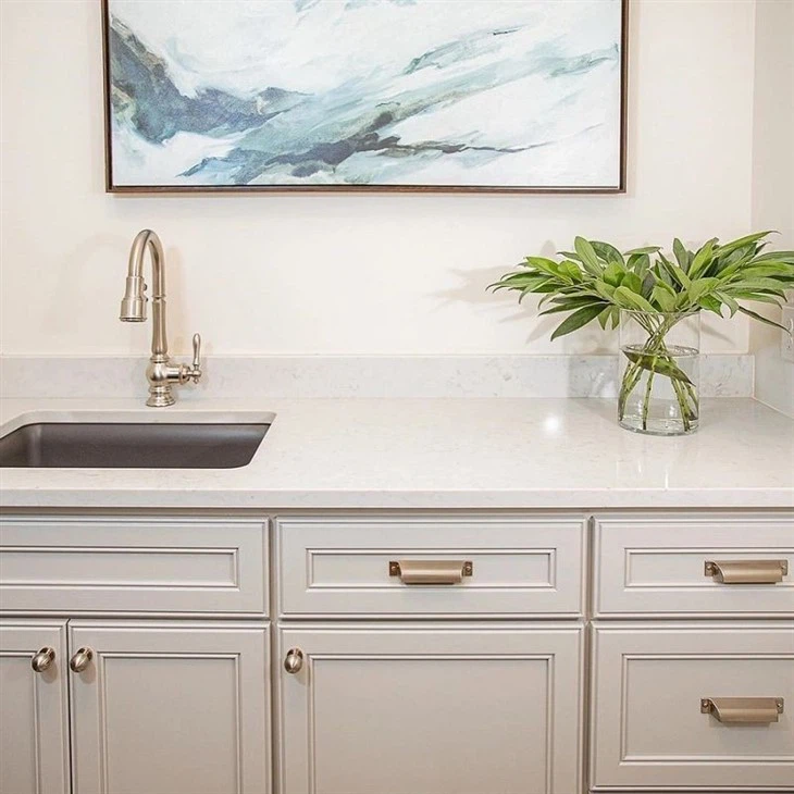 bianco marina quartz for wall countertop