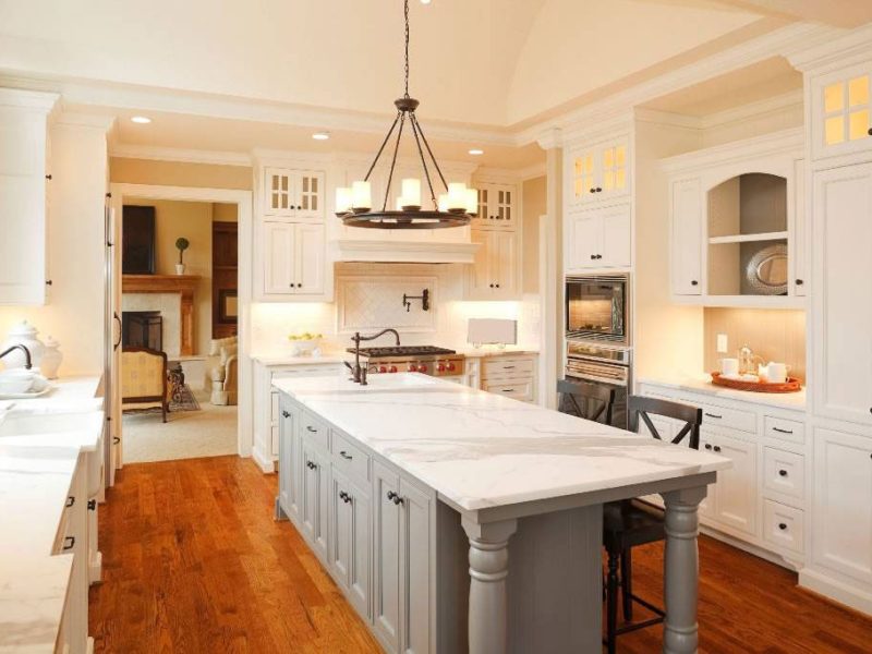 calacatta gold marble kitchen