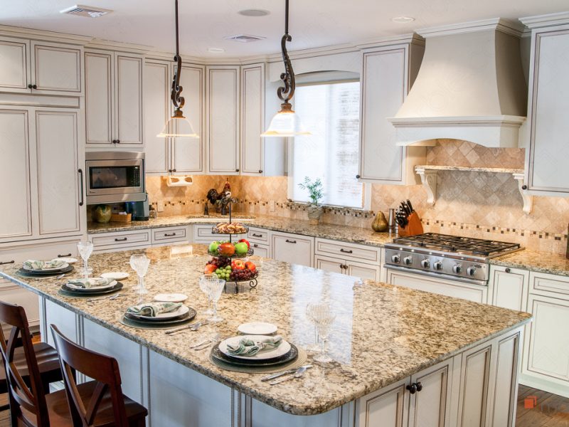 santa cecilia kitchen granite